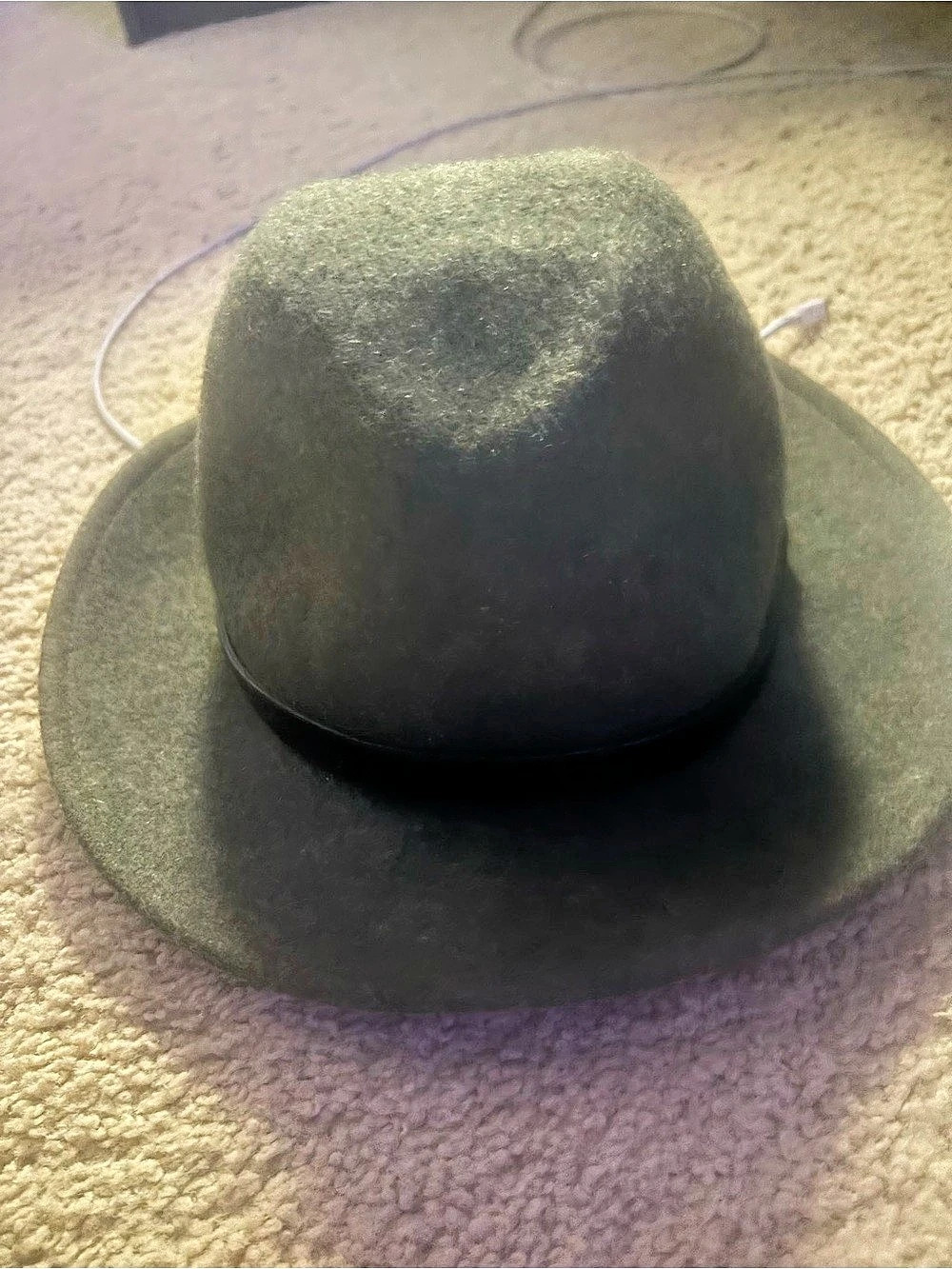 Club Monaco Wool Fedora Hat in Green Like New
